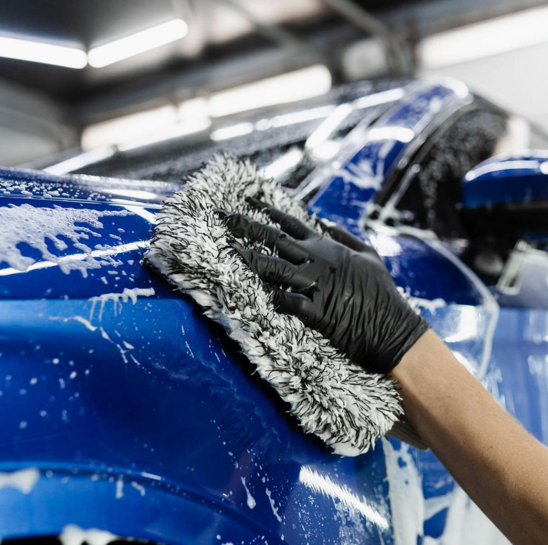 Car Detailing and Car Washing at home with wash mitt and wash and wax