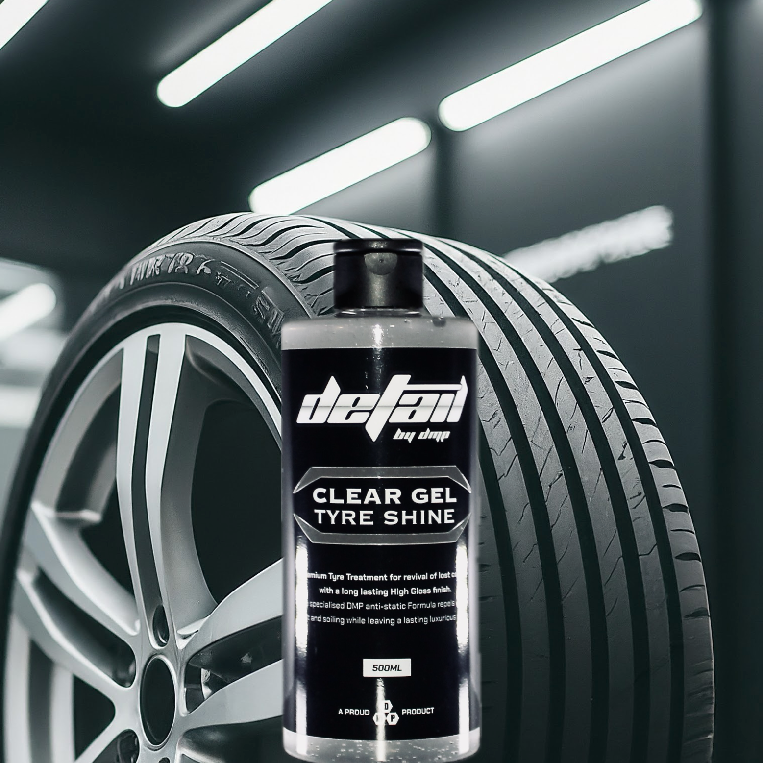 Clear Gel Tyre Shine, Front 500ml Bottle