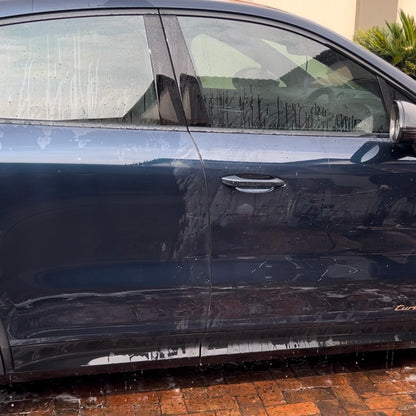 DYNAMIC CERAMIC DETAILER TREATED VS UNTREATED, PORSCHE, SIDE DOORS