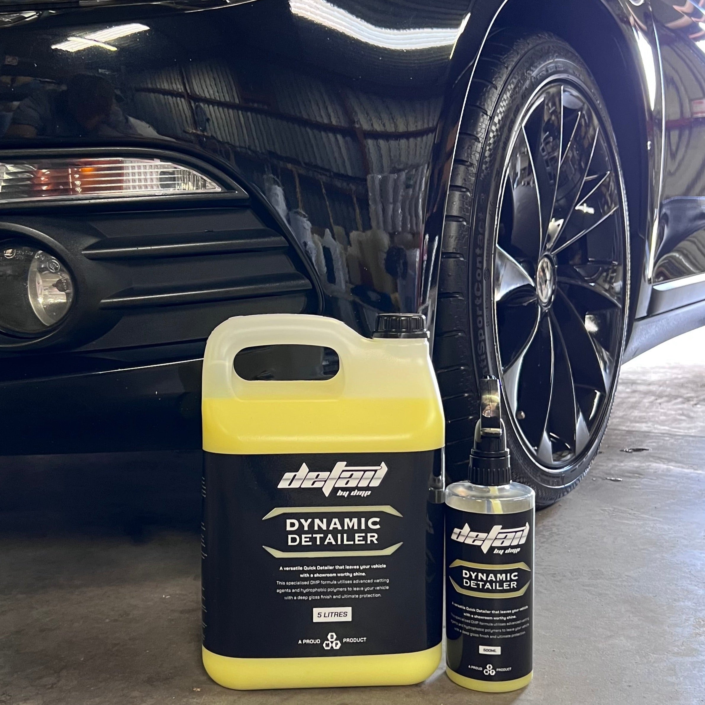 DYNAMIC CERAMIC HYDROPHOBIC DETAILER, in front of shining VW Scirocco, ultra gloss and protection, Limlex Spray