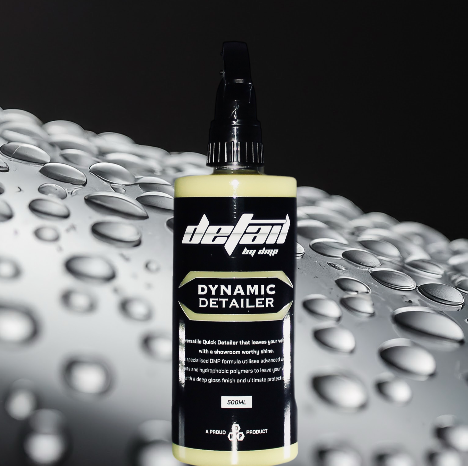 DYNAMIC CERAMIC HYDROPHOBIC DETAILER, 500ml Bottle Front, Limlex Spray