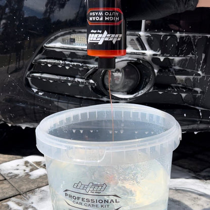 High Foam Wash and Wax, being used in bucket for car wash