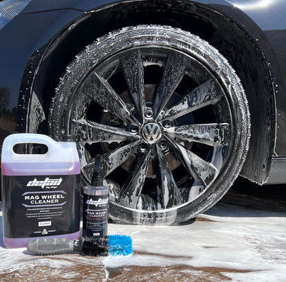 Mag Rim wheel cleaner, 5 litre bottle, all purpose, spray bottle, rim cleaning wheel brush